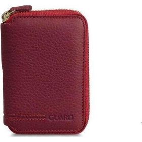 Guard P796 Kırmızı Fermuarlı Hakiki Deri Mini Erkek Cüzdan