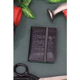 Guard Siyah Croco Desenli Lastikli Spor Kartlık