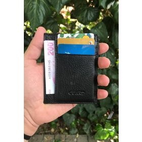 Guard Siyah Parlak Deri Kartlık