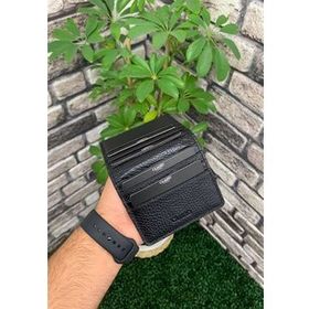 Guard Siyah Parlak Patlı Tasarım Deri Kartlık