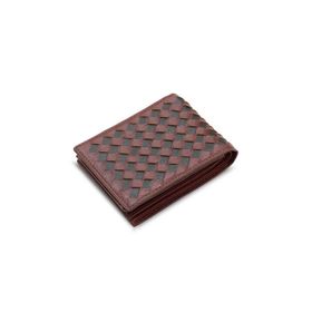 Guard T1067 Örgü Desenli Taba Kahve Deri Erkek Cüzdanı
