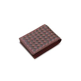 Guard T1067 Örgü Desenli Taba Kahve Deri Erkek Cüzdanı