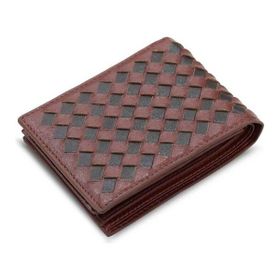 Guard T1067 Örgü Desenli Taba Kahve Deri Erkek Cüzdanı