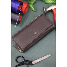 Guard T1098 Mat Kahverengi Deri Kadın Cüzdanı