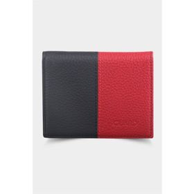 Guard T880 Mat Lacivert/Kırmızı Deri Erkek Cüzdanı