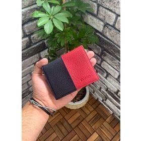 Guard T880 Mat Lacivert/Kırmızı Deri Erkek Cüzdanı