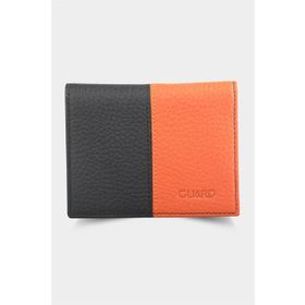 Guard T882 Mat Siyah/Turuncu Deri Erkek Cüzdanı