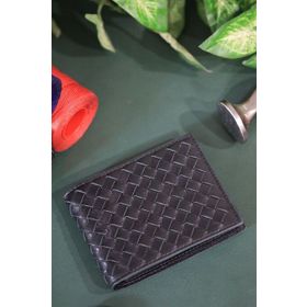 Guard T974 Örgü Desenli Siyah Deri Erkek Cüzdanı