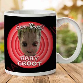 Guardians Of The Galaxy Baby Groot Looney Tunesi Baskılı Seramik Kupa Bardak