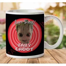 Guardians Of The Galaxy Baby Groot Looney Tunesi Baskılı Seramik Kupa Bardak