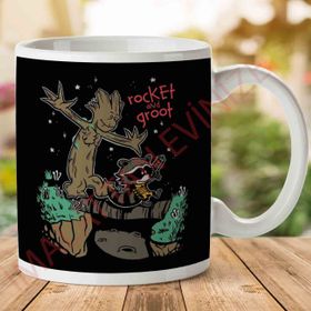 Guardians of the Galaxy Rocket And Groot Baskılı Kupa