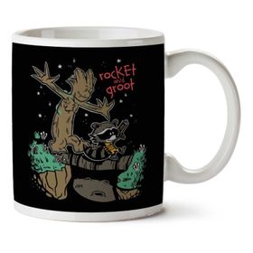 Guardians of the Galaxy Rocket And Groot Baskılı Kupa