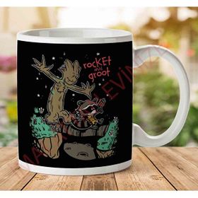Guardians of the Galaxy Rocket And Groot Baskılı Kupa
