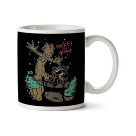 Guardians of the Galaxy Rocket And Groot Baskılı Kupa