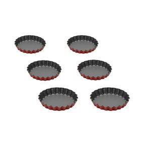 Guardini Anto 6'lı Kırmızı Mini Tart Kalıbı Seti