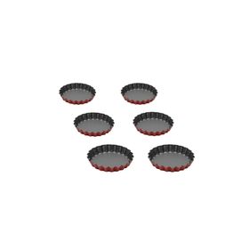 Guardini Anto 6'lı Kırmızı Mini Tart Kalıbı Seti
