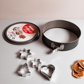 Guardini Silver Tabanlı Kelepçeli 24 cm Kek Kalıbı