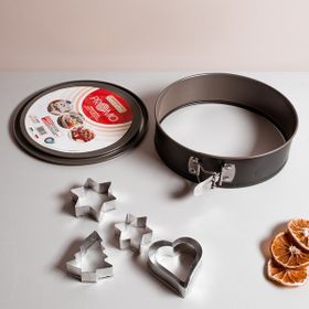Guardini Silver Tabanlı Kelepçeli 24 cm Kek Kalıbı