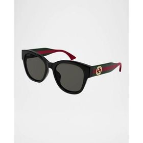 Gucci 1866SK 001 56-19 Kadın Siyah Güneş Gözlüğü
