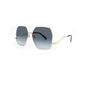 Gucci GG 1005S 002 61 Gold Metal Geometrik Kadın Güneş Gözlüğü