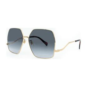 Gucci GG 1005S 002 61 Gold Metal Geometrik Kadın Güneş Gözlüğü