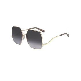 Gucci GG 1005S 002 61 Gold Metal Geometrik Kadın Güneş Gözlüğü