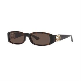Gucci GG 1661S 002 54 Kahverengi Dikdörtgen Kırçıllı Kemik Kadın Güneş Gözlüğü