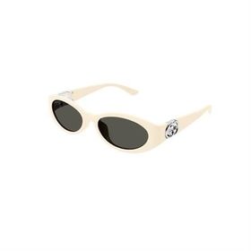 Gucci GG 1662SA 004 56 Beyaz Oval Kemik Kadın Güneş Gözlüğü