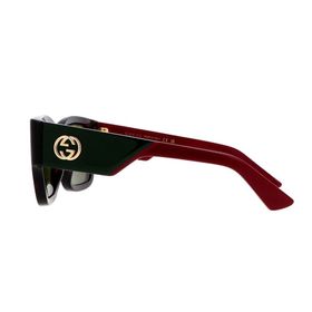Gucci GG 1663S 002 52 Siyah Kare Kırçıllı Kemik Kadın Güneş Gözlüğü