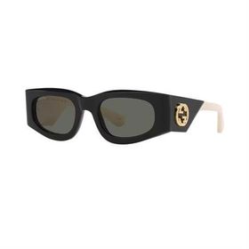 Gucci GG 1664S 001 51 Siyah Dikdörtgen Kemik Kadın Güneş Gözlüğü
