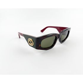 Gucci GG 1664S 002 51 Kahverengi Dikdörtgen Kırçıllı Kadın Güneş Gözlüğü