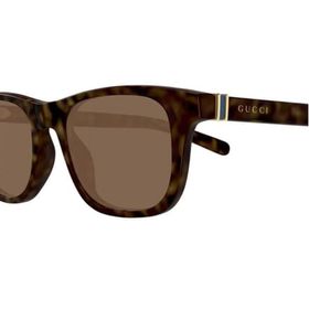 Gucci GG 1671S 006 53 Unisex Kare Kırçıllı Kahverengi Kemik Güneş Gözlüğü