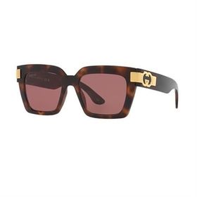 Gucci GG 1689S 002 54 Kadın Kare Kırçıllı Kahverengi Kemik Güneş Gözlüğü