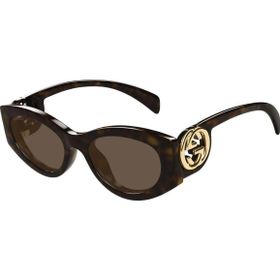 Gucci GG 1691S 002 54 Kahverengi Cat Eye Kırçıllı Kemik Kadın Güneş Gözlüğü