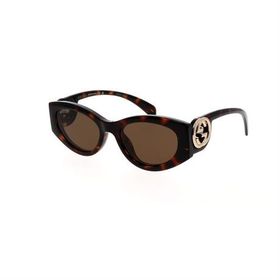 Gucci GG 1691S 002 54 Kahverengi Cat Eye Kırçıllı Kemik Kadın Güneş Gözlüğü