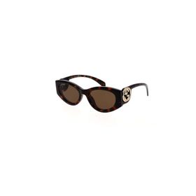 Gucci GG 1691S 002 54 Kahverengi Cat Eye Kırçıllı Kemik Kadın Güneş Gözlüğü