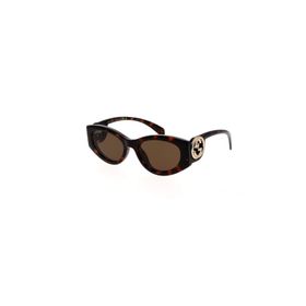 Gucci GG 1691S 002 54 Kahverengi Cat Eye Kırçıllı Kemik Kadın Güneş Gözlüğü
