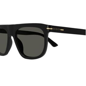 Gucci GG 1726S 001 56 Siyah Oval Kemik Unisex Güneş Gözlüğü