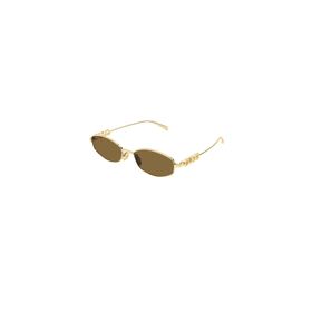 Gucci GG 1802S 005 55 Kadın Geometrik Gold Metal Güneş Gözlüğü