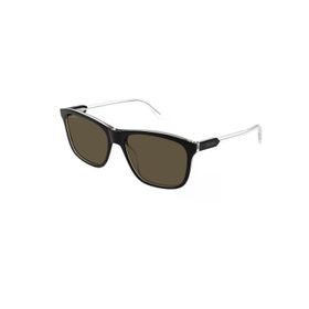 Gucci GG 1819S 005 57 Erkek Kare Siyah Kombine Güneş Gözlüğü