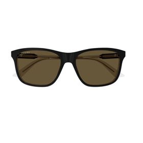 Gucci GG 1819S 005 57 Erkek Kare Siyah Kombine Güneş Gözlüğü