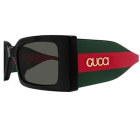 Gucci GG 1860S 001 52 Kadın Dikdörtgen Siyah Kemik Güneş Gözlüğü