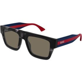 Gucci GG 1868S 004 53 Kare Çok Renkli Kemik Unisex Güneş Gözlüğü