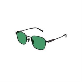 Gucci GG 1876S 004 50 Kare Siyah Metal Unisex Güneş Gözlüğü