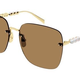 Gucci GG 1923SA 003 63 Kare Gold Metal Unisex Güneş Gözlüğü