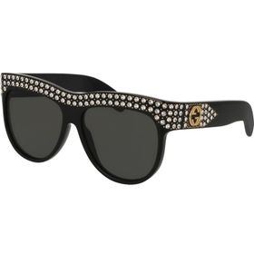 Gucci GG0147S 001 56 Siyah Kadın Güneş Gözlüğü