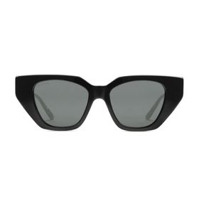 Gucci GG0641S 001 53-19 Siyah Cat Eye Çerçeveli Füme Mat Camlı Kadın Güneş Gözlüğü