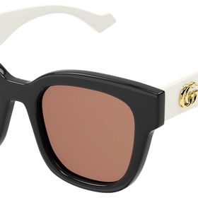 Gucci GG0998S Siyah Beyaz Turuncu Kahverengi Kadın Güneş Gözlüğü