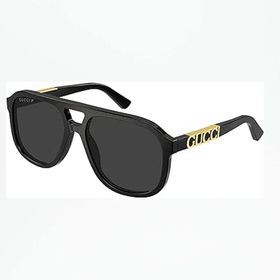 Gucci GG1188S 001 Siyah/Gri Pilot Polarize Unisex Güneş Gözlüğü
