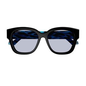 Gucci GG1550 003 54-18 Kadın Mor Mat Camlı Siyah Asetat Kare Güneş Gözlüğü